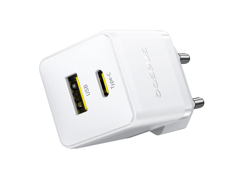 Baseus Palm 30W USB-C USB-A Wall Charger - White