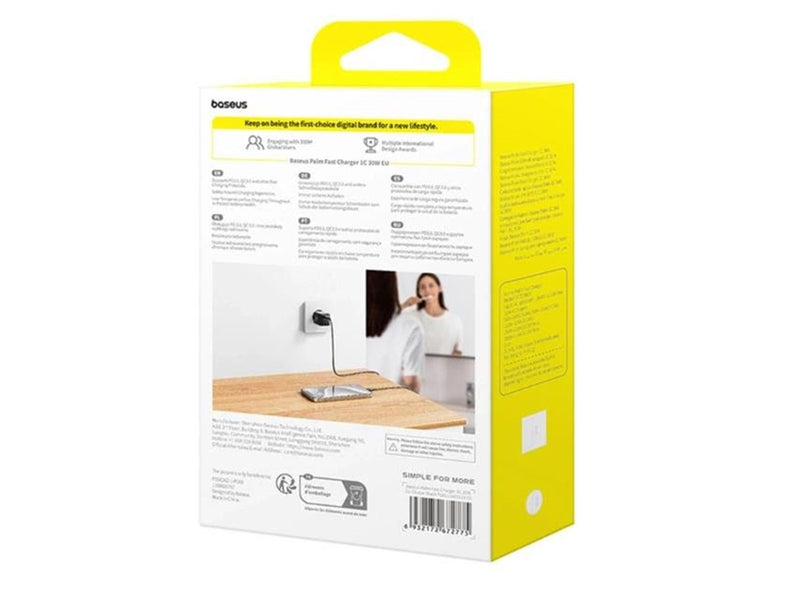 Baseus Palm 30W USB-C Wall Charger - Black