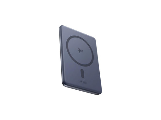 Baseus PicoGo AM31 Qi2 5000mAh 20W Ultra-Thin MagSafe Compatible Power Bank with Stand and Simple USB-C 20cm Braided Cable - Gray - 5000 mAh