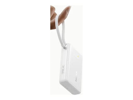 Baseus PicoGo power bank - with built-in USB-C cable - 2 x USB-C USB - 45 Watt - 10000 mAh