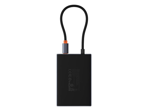 Baseus PioneerJoy 8-in-1 USB-C hub HDMI 4K@60Hz + HDMI 4K@30Hz + DisplayPort 8K@30Hz + VGA + 2 x USB-A 3.0 + 2 x USB-C - gray USB-Hubs