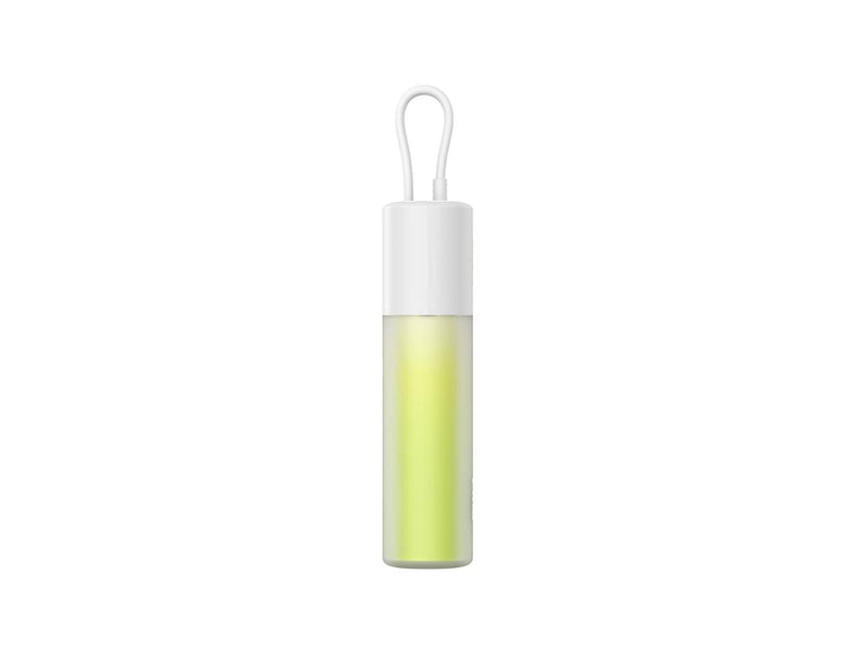 Baseus Popsicle 5200mAh 20W Powerbank with Built-in Lightning Cable (+ White Simple USB-C - USB-C 60W/20V/3A/30cm Cable) - White-Green - 5200 mAh