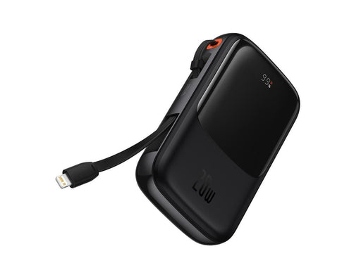 Baseus Powerbank 10000mAh 20W Qpow Pro Overseas Edition + USB C 3A Cable - Black - 10000 mAh