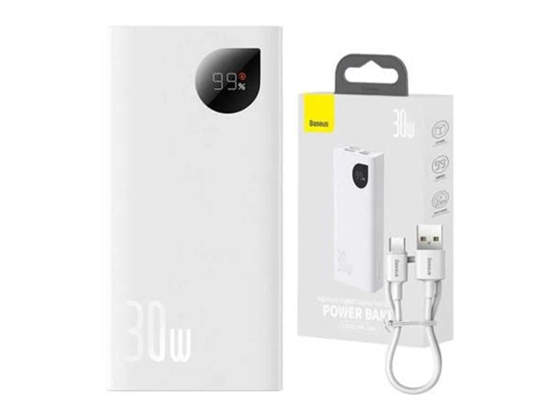Baseus Powerbank Adaman2 10000mAh 30W White - 10000 mAh