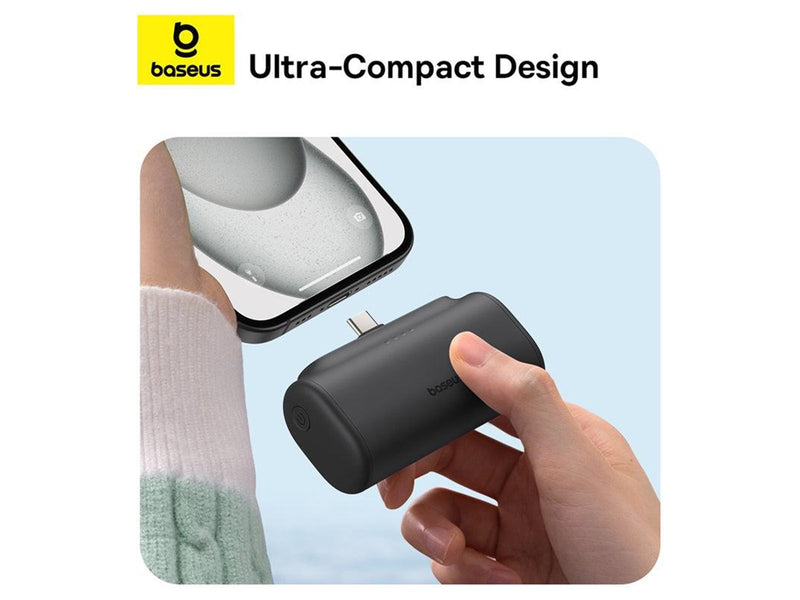 Baseus Powerbank Compact 5000mAh 20W USB-C (black) - 5000 mAh