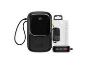 Baseus Powerbank Qpow PRO with Lightning cable USB-C port and USB 20000mAh 20W (Black) - 20000 mAh