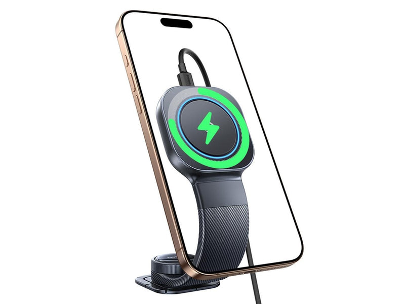Baseus PrimeTrip C03Pro Dashboard Car Holder with Wireless Charger Compatible with MagSafe - Black