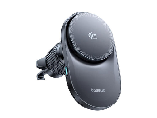 Baseus PrimeTrip VC2 Pro Magnetic Holder with Qi2.2 Charger and Air Vent Fan - Black