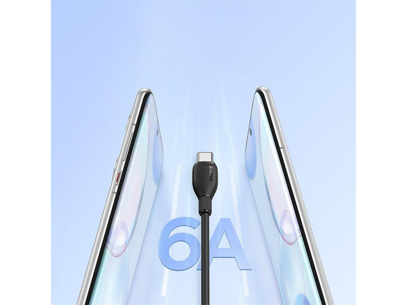 Baseus Pudding Series 100W USB-A - USB-C Cable 2m - Black