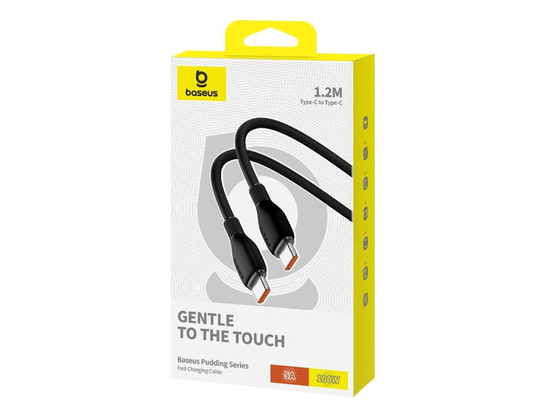 Baseus Pudding Series USB-C Cable - USB-C 100W 1.2m - Black