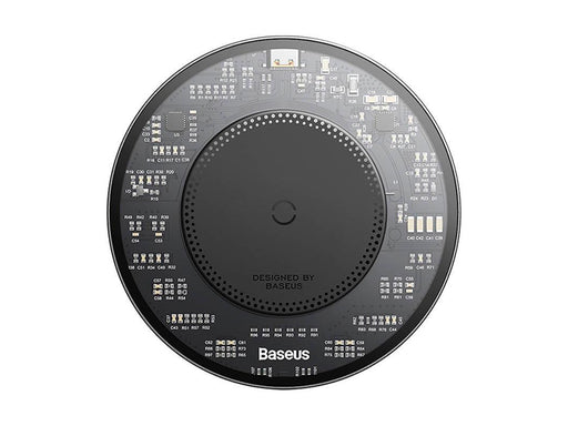 Baseus Simple 2 wireless inductive charger 15W with USB-C to USB-C cable (black)