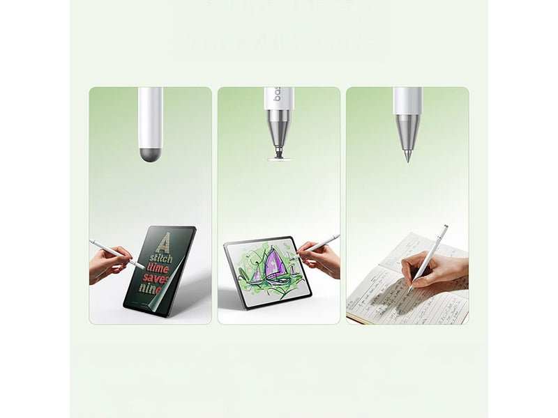 Baseus Smooth Writing III 3-in-1 Passive Stylus - White