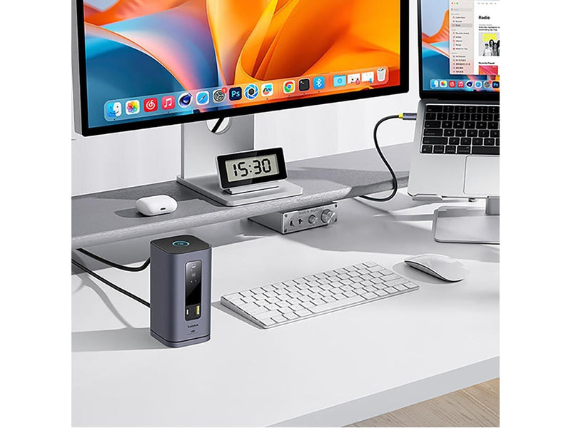 Baseus Spacemate hub USB-C 11in1 docking station USB-Hubs - 11 - Grau