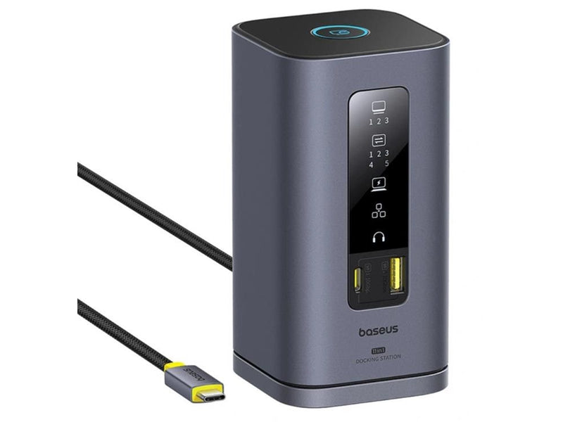 Baseus Spacemate hub USB-C 11in1 docking station USB-Hubs - 11 - Grau