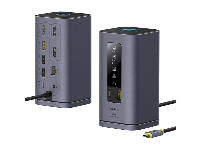 Baseus Spacemate hub USB-C 11in1 docking station USB-Hubs - 11 - Grau