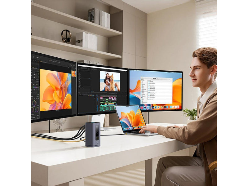 Baseus Spacemate hub USB-C 11in1 docking station USB-Hubs - 11 - Grau