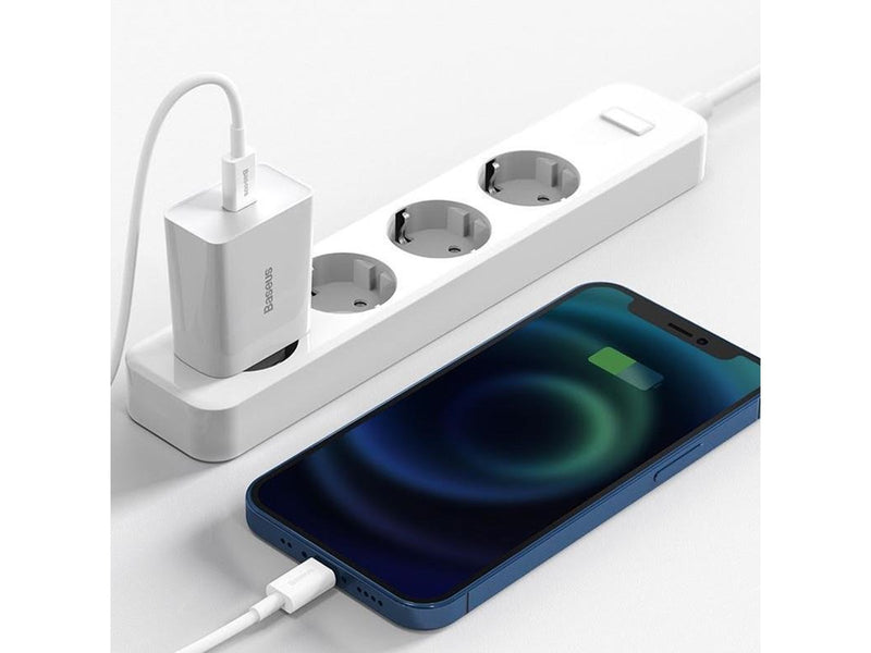 Baseus Speed Mini Quick Charger USB-C PD 3A 20W - White