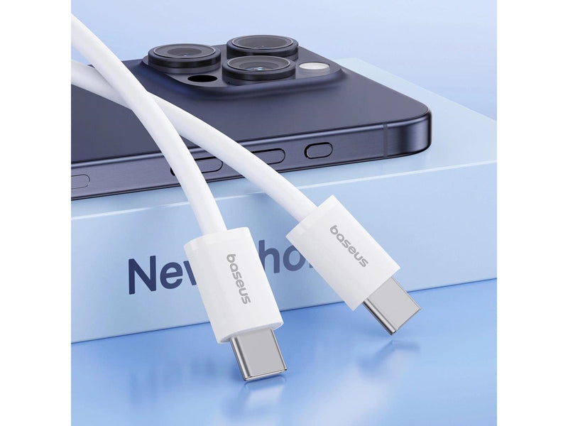 Baseus Superior Series ll USB-C - USB-C 30W 480Mb/s cable 1m - white
