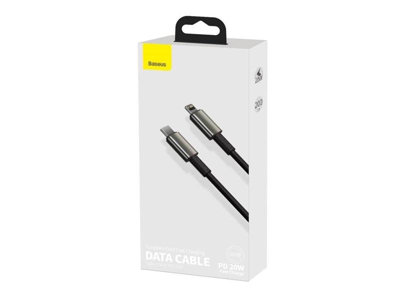 Baseus Tungsten Gold Cable Type-C to iP PD 20W 2m (black)