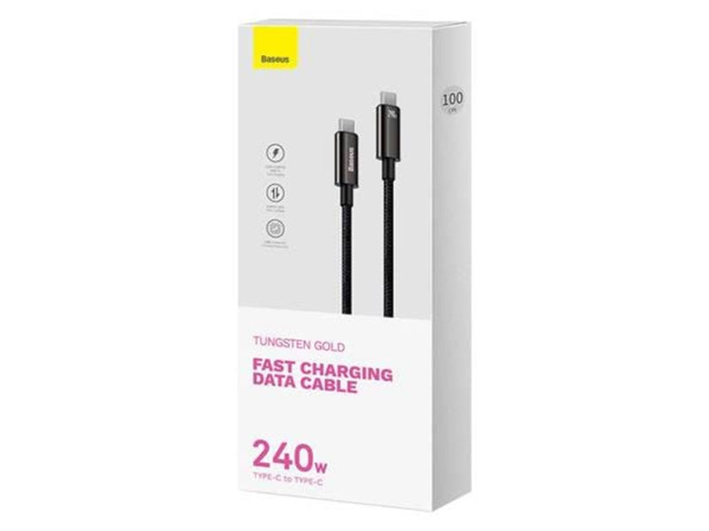 Baseus USB-C to USB-C cable  Tungsten Gold 240 W 1 m (black)