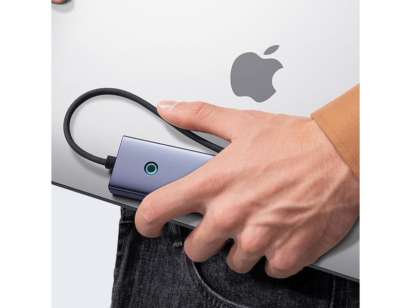 Baseus UltraJoy Series 5in1 Hub USB-C to 1x HDMI4K@30Hz+ 4 x USB-A 3.0 - gray USB-Hubs