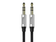 Baseus Yiven Audio Cable Cable 3.5 male Audio M30 1.5M Silver+ Black