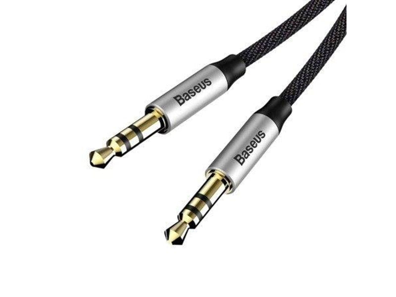 Baseus Yiven Audio Cable Cable 3.5 male Audio M30 1.5M Silver+ Black
