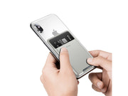 Baseus self-adhesive card case for phone documents gray (ACKD-B0G)