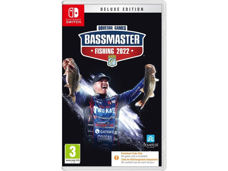 Bassmaster Fishing 2022 (Deluxe Edition) - Code in a Box - Nintendo Switch - Simulator - PEGI 3