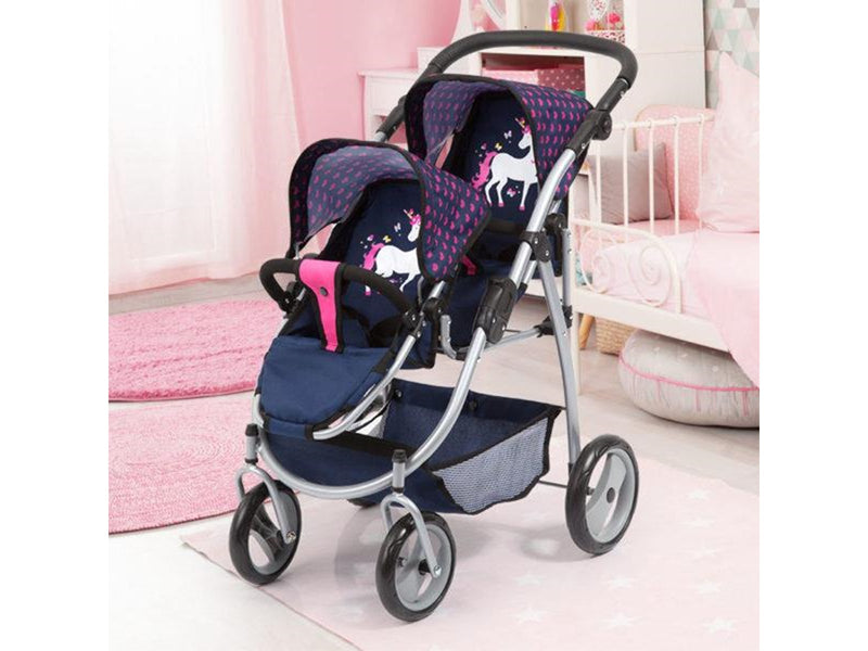 Bayer Design Twin Pram - Navy
