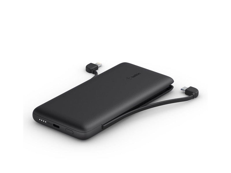 Belkin 10K PD Power Bank with Integrated Cables - 10000 mAh