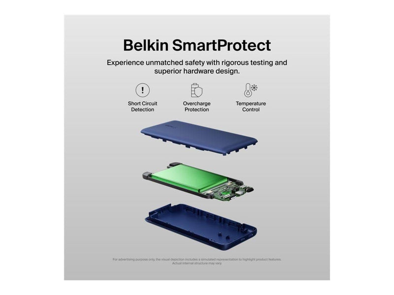 Belkin 10K PD Power Bank with Integrated Cables - 10000 mAh