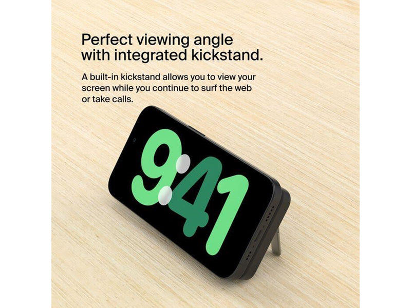 Belkin 8k Qi2 MagSafe Compatible Powerbank with kickstand