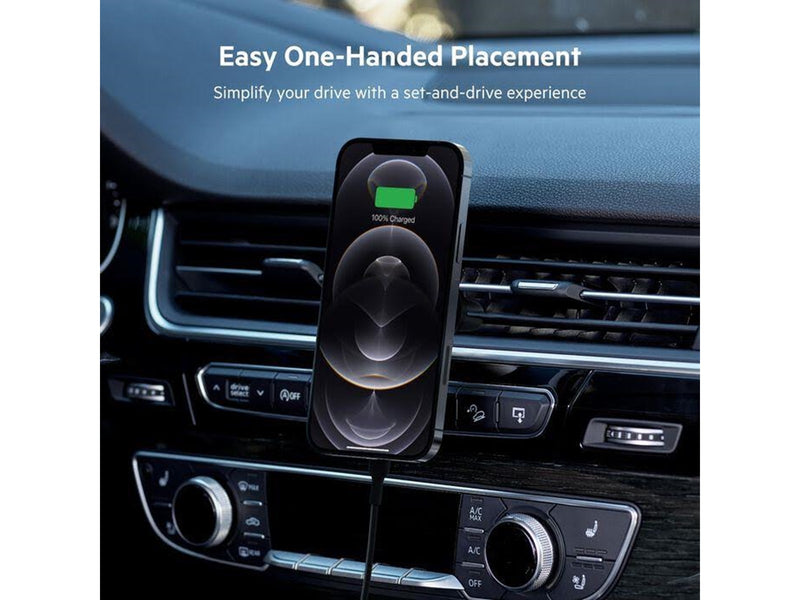 Belkin BOOST CHARGEª Magnetic wireless Car Vent Mount + Car Charger CLA Black