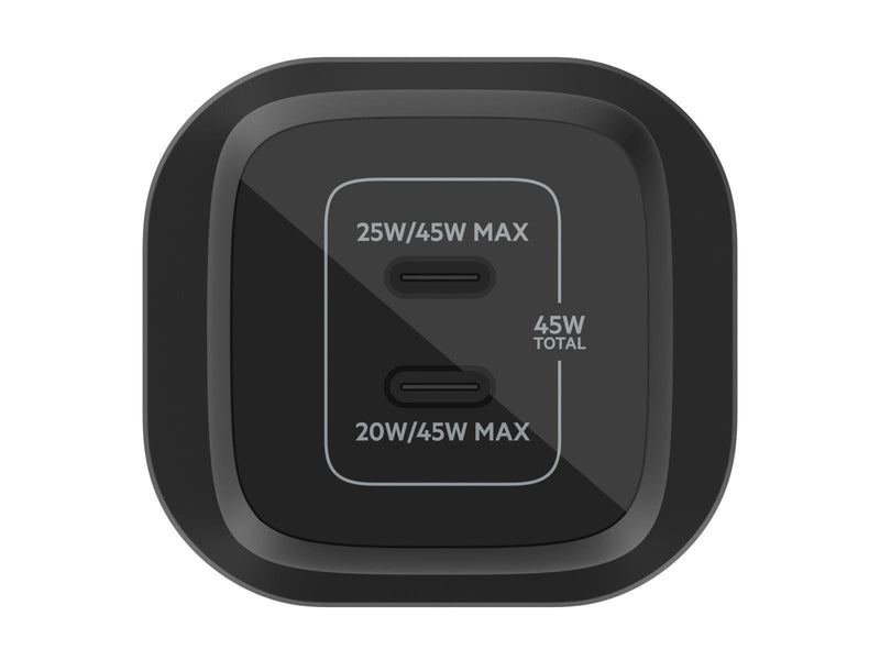Belkin BOOST CHARGE PRO power adapter - PPS and GaN technology - 2 x USB-C - 45 Watt