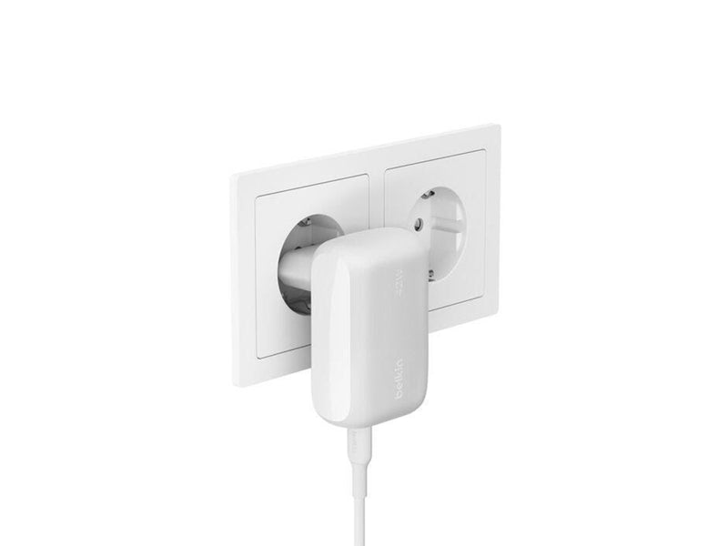 Belkin BOOSTCHARGEª 42w - 30w USB-C PD PPS + 12w USB-A Dual Wall Charger White
