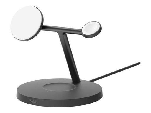 Belkin BOOSTCHARGE PRO 3-in-1 Qi2 15w Wireless Charger w AW Black