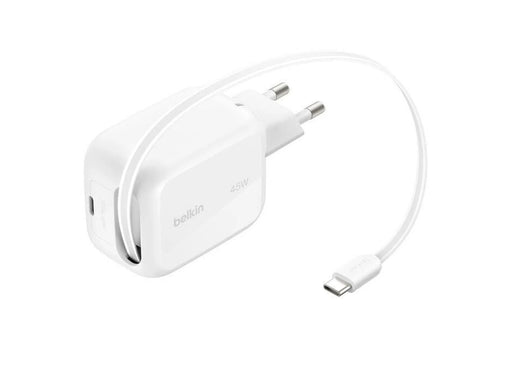Belkin BoostCharge 45W USB-C with Retractable USB-C Wall Charger - PPS