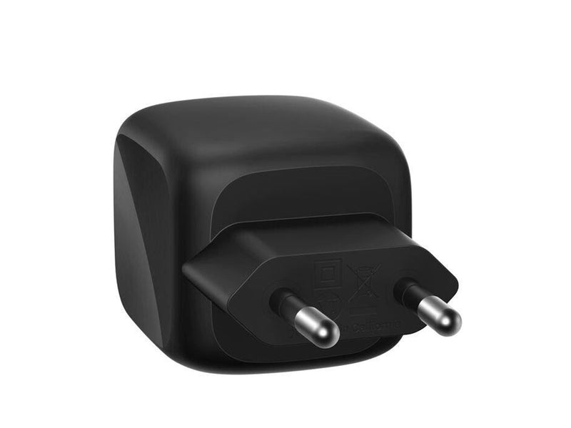 Belkin BoostCharge 50W Dual USB-C PD Wall Charger with PPS - Black
