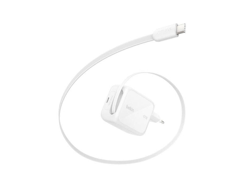 Belkin BoostCharge 67W USB-C with Retractable USB-C Wall Charger - PPS