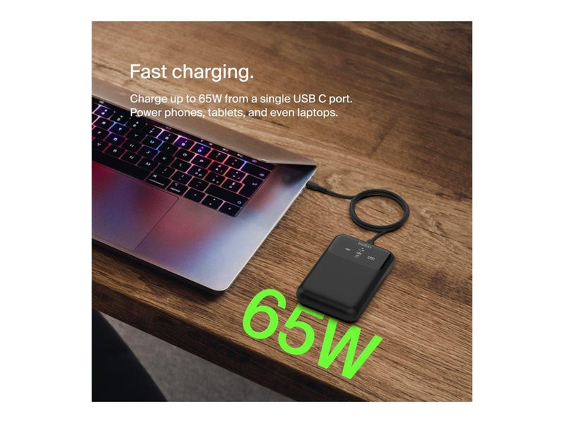 Belkin BoostCharge Pro power bank - 24 pin USB-C USB - 65 Watt - 20000 mAh