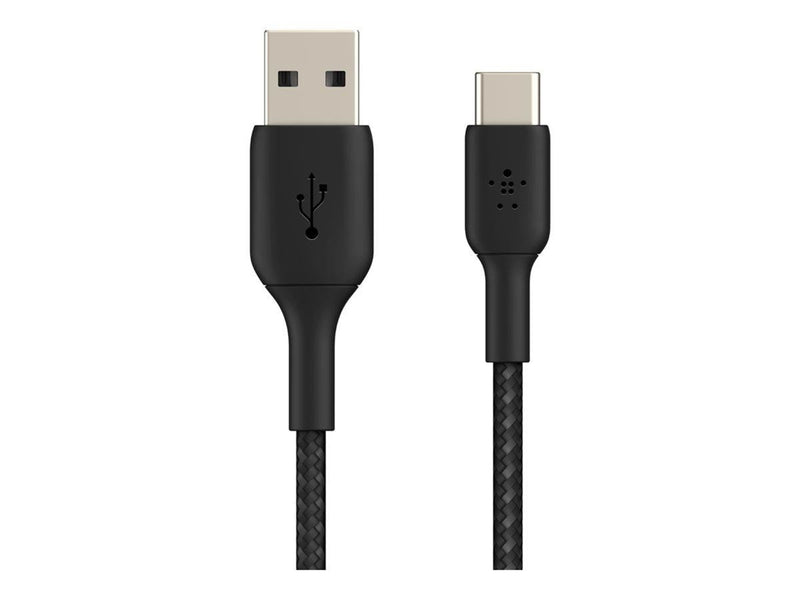 Belkin BoostCharge USB-A to USB-C Cable - Braided - 2m - Black