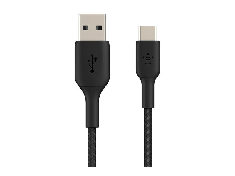 Belkin BoostCharge USB-A to USB-C Cable - Braided - 2m - Black