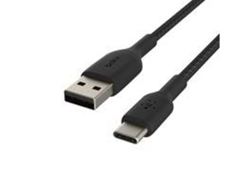 Belkin BoostCharge USB-A to USB-C Cable - Braided - 2m - Black