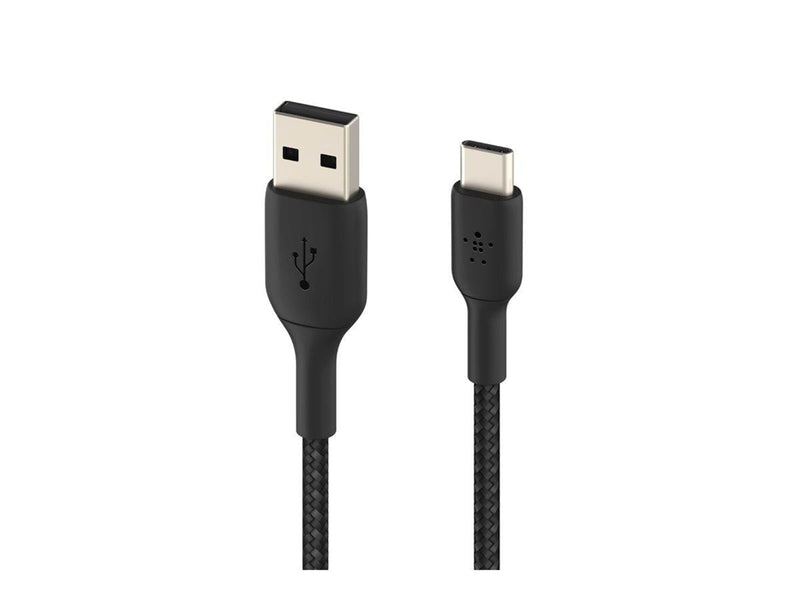 Belkin BoostCharge USB-A to USB-C Cable - Braided - 2m - Black
