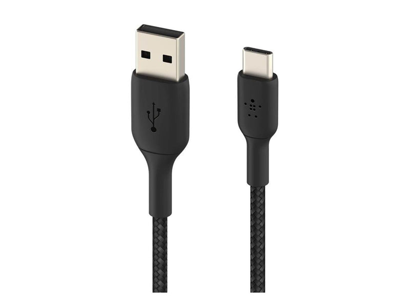 Belkin BoostCharge USB-A to USB-C Cable - Braided - 2m - Black