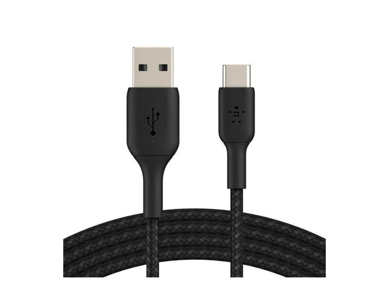 Belkin BoostCharge USB-A to USB-C Cable - Braided - 2m - Black