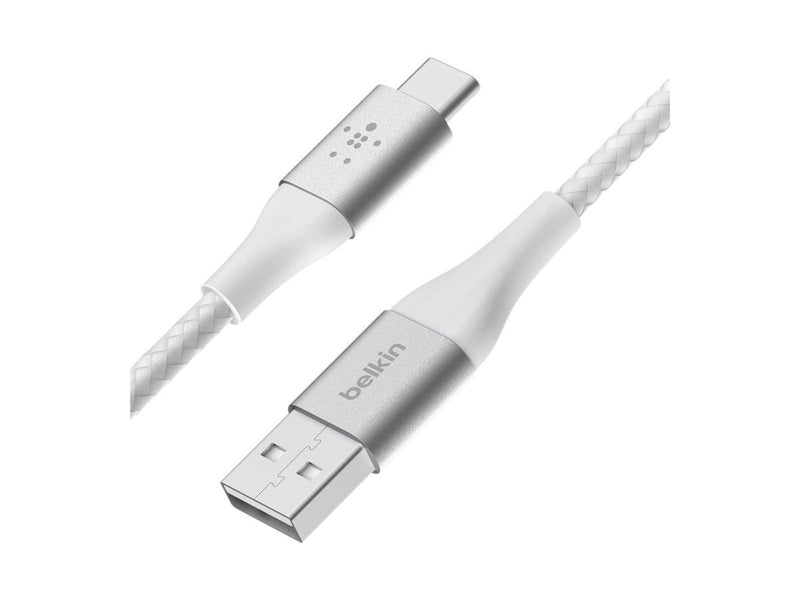 Belkin BoostCharge USB-A to USB-C Cable - Braided - 2m - White