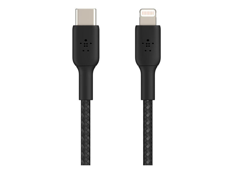 Belkin BoostCharge USB-C to Lightning Cable - Braided - 2m - Black