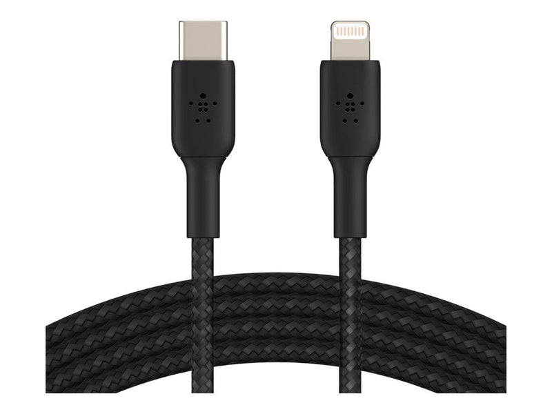 Belkin BoostCharge USB-C to Lightning Cable - Braided - 2m - Black